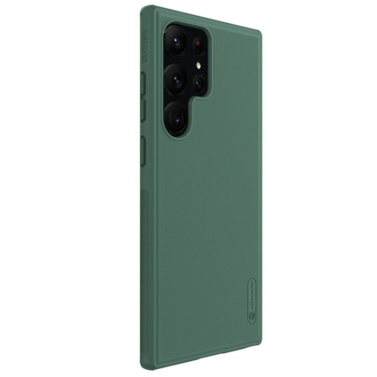 For Samsung Galaxy S23 Ultra 5G NILLKIN Super Frosted Shield Pro PC + TPU Phone Case(Green) - Galaxy S23 Ultra 5G Cases by NILLKIN | Online Shopping UK | buy2fix