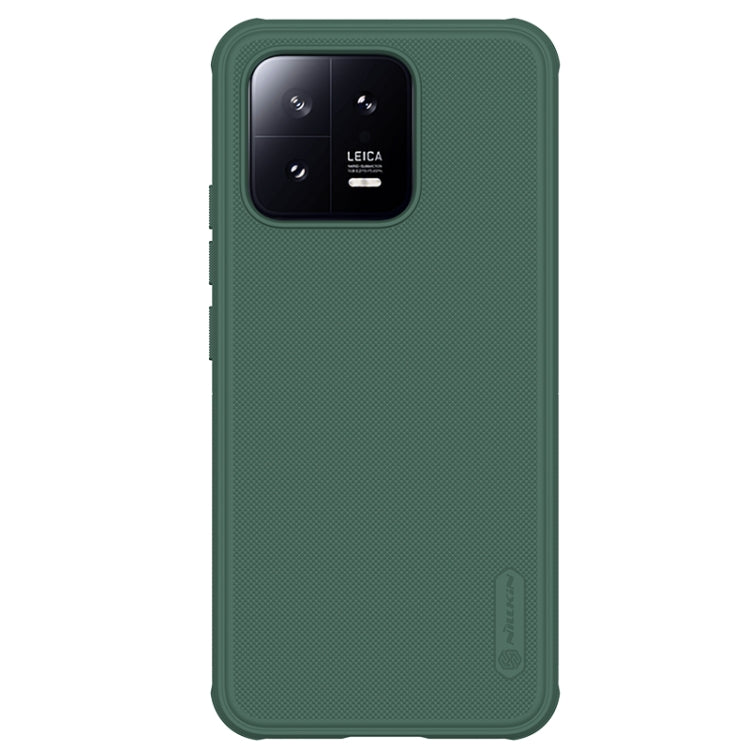 For Xiaomi 13 NILLKIN Frosted Shield Pro PC + TPU Phone Case(Green) - Xiaomi Cases by NILLKIN | Online Shopping UK | buy2fix