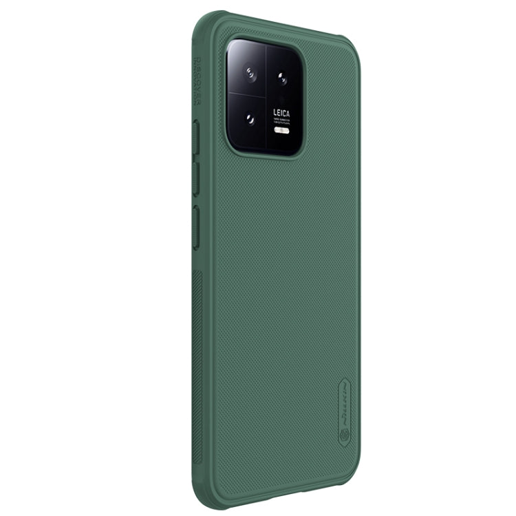 For Xiaomi 13 NILLKIN Frosted Shield Pro PC + TPU Phone Case(Green) - Xiaomi Cases by NILLKIN | Online Shopping UK | buy2fix