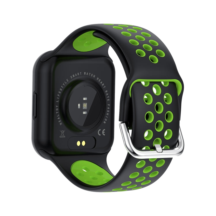 S226 1.72 inch Waterproof Smart Sports Watch Support Heart Rate Monitoring / Blood Pressure Monitoring(Black Green) - Smart Wear by buy2fix | Online Shopping UK | buy2fix