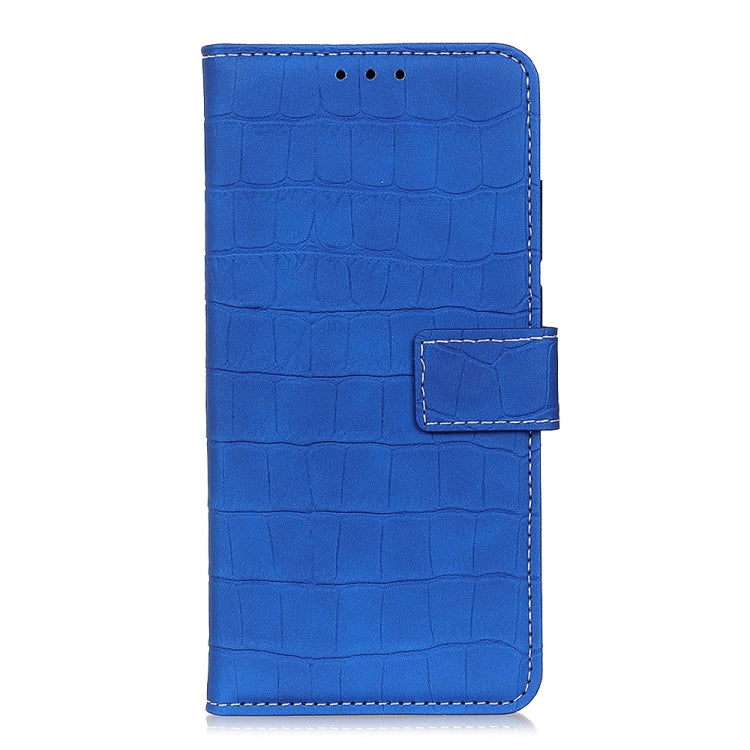 For OnePlus Nord CE 3 Lite Magnetic Crocodile Texture Leather Phone Case(Blue) - OnePlus Cases by buy2fix | Online Shopping UK | buy2fix