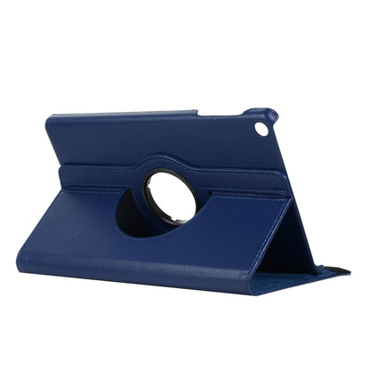 For Huawei Matepad SE 10.4 360 Degree Rotation Litchi Texture Tablet Leather Case(Dark Blue) - Huawei Cases by buy2fix | Online Shopping UK | buy2fix