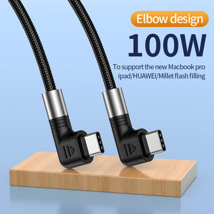 A9 100W USB-C/Type-C to USB-C/Type-C Double Elbow Data Cable, Length:1m -  by buy2fix | Online Shopping UK | buy2fix