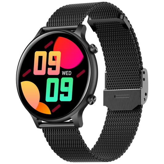 HT12 1.32 inch Steel Band IP67 Waterproof Smart Watch, Support Bluetooth Calling / Sleep Monitoring(Black) - Smart Wear by buy2fix | Online Shopping UK | buy2fix