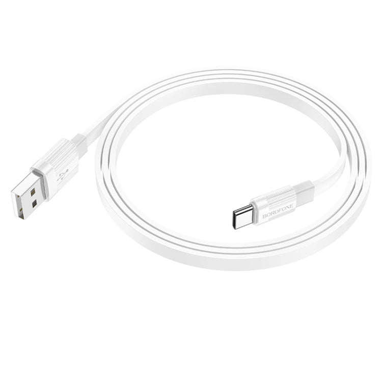 Borofone BX89 USB to Type-C Union 3A Charging Data Cable, Length:1m(White Green) -  by Borofone | Online Shopping UK | buy2fix