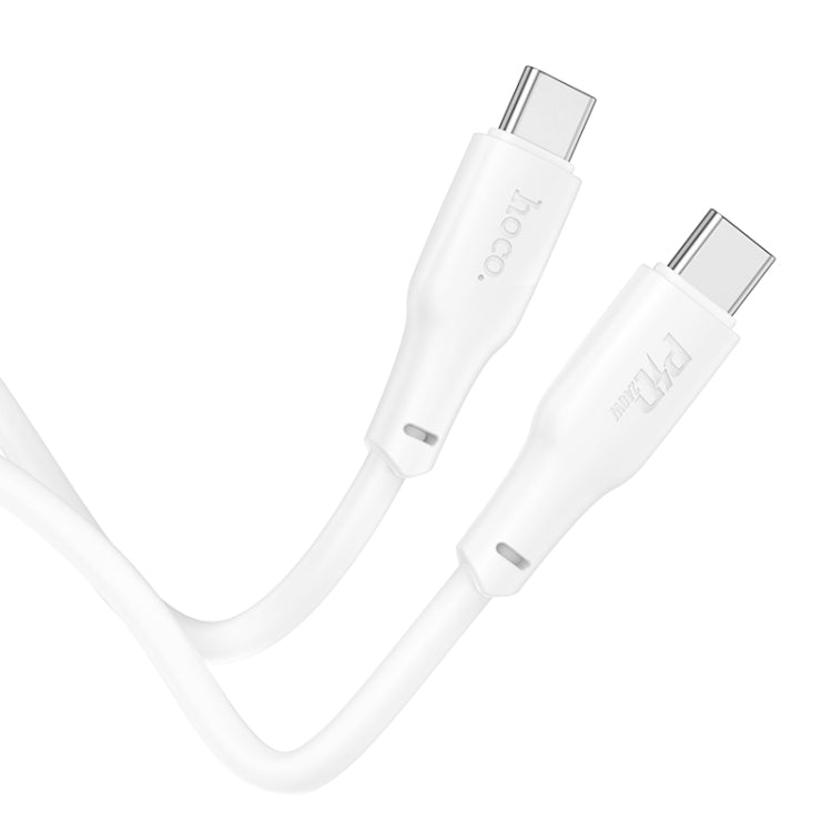 hoco X93 240W USB-C/Type-C to USB-C/Type-C Fast Charge Data Cable, Length:2m(White) - USB-C & Type-C Cable by hoco | Online Shopping UK | buy2fix