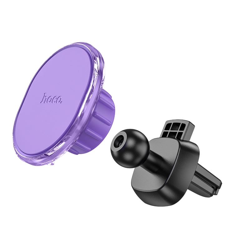 hoco H1 Car Air Outlet Magnetic Phone Holder(Purple) - In Car by hoco | Online Shopping UK | buy2fix