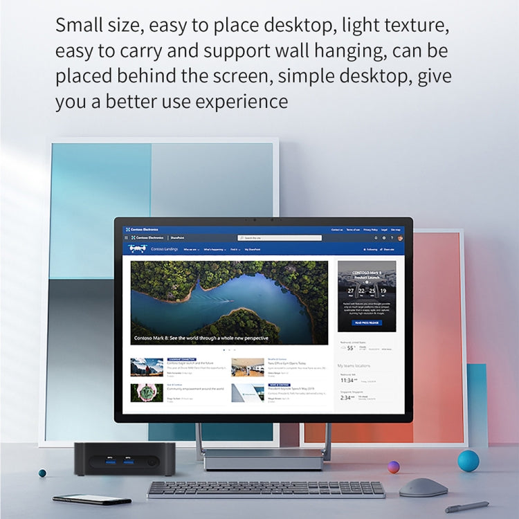ZX03 Windows 11 Mini PC, Intel Alder Lake N95, Support Dual HDMI Output, Spec:8GB+1TB(EU Plug) -  by buy2fix | Online Shopping UK | buy2fix