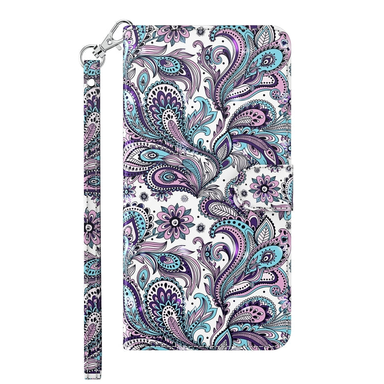 For Samsung Galaxy A24 3D Painting Pattern TPU + PU Leather Phone Case(Swirl Pattern) - Galaxy Phone Cases by buy2fix | Online Shopping UK | buy2fix