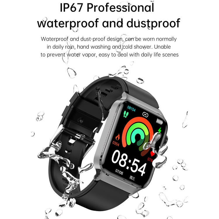 T50 1.85 inch Leather Band IP67 Waterproof Smart Watch Supports Voice Assistant / Health Monitoring(Brown) - Smart Wear by buy2fix | Online Shopping UK | buy2fix