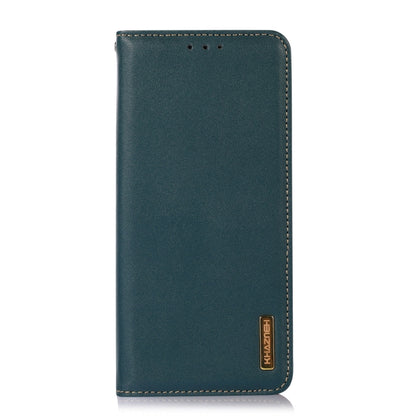 For Sony Xperia 1 V KHAZNEH Nappa Top Layer Cowhide Leather Phone Case(Green) - Sony Cases by buy2fix | Online Shopping UK | buy2fix