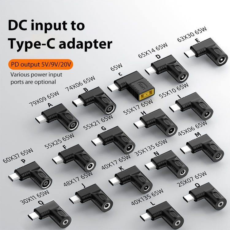 6.0x3.7mm 65W DC Input to USB-C / Type-C PD Power Adapter - Computer & Networking by buy2fix | Online Shopping UK | buy2fix