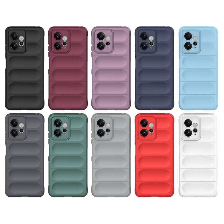 For Xiaomi Redmi Note 12 4G Global Magic Shield TPU + Flannel Phone Case(White) - Note 12 Cases by buy2fix | Online Shopping UK | buy2fix