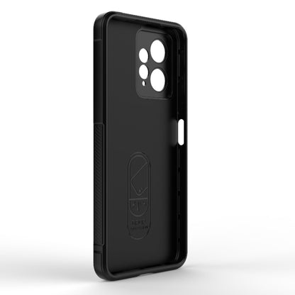 For Xiaomi Redmi Note 12 4G Global Magic Shield TPU + Flannel Phone Case(Dark Grey) - Note 12 Cases by buy2fix | Online Shopping UK | buy2fix