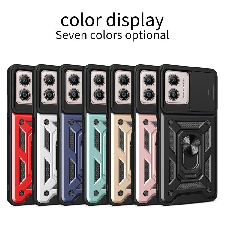 For Motorola Moto G53 / G13 / G23 5G Sliding Camera Cover Design TPU+PC Phone Case(Green) - Motorola Cases by buy2fix | Online Shopping UK | buy2fix