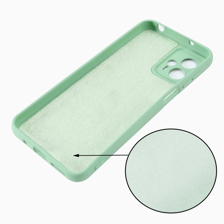 For Motorola Moto G13 / G23 Pure Color Liquid Silicone Shockproof Phone Case(Green) - Motorola Cases by buy2fix | Online Shopping UK | buy2fix