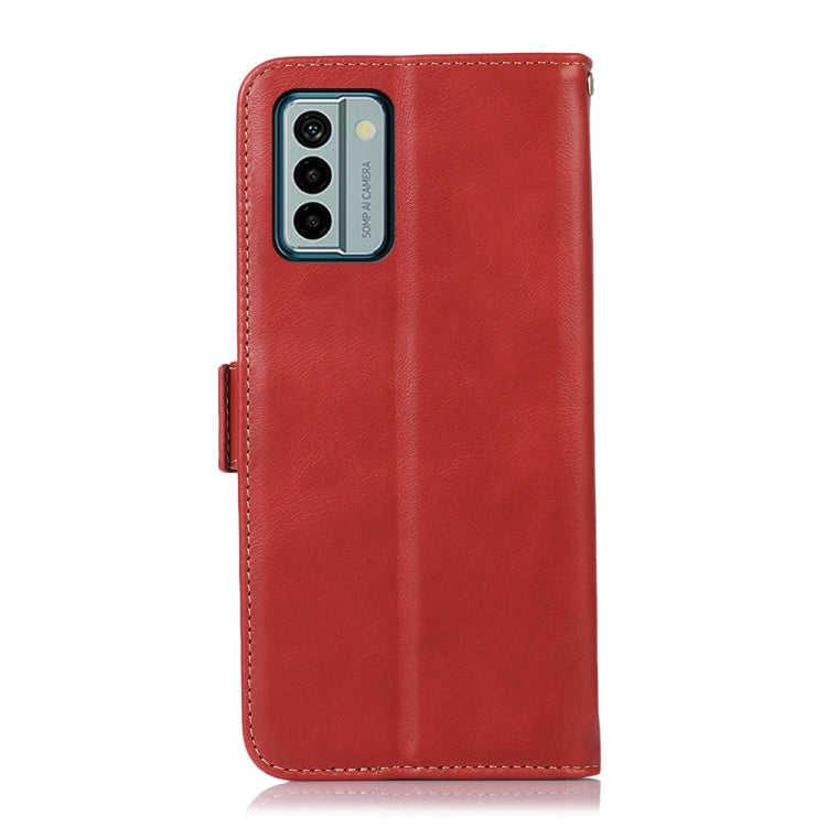 For Nokia G22 4G Crazy Horse Top Layer Cowhide Leather Phone Case(Red) - Nokia Cases by buy2fix | Online Shopping UK | buy2fix