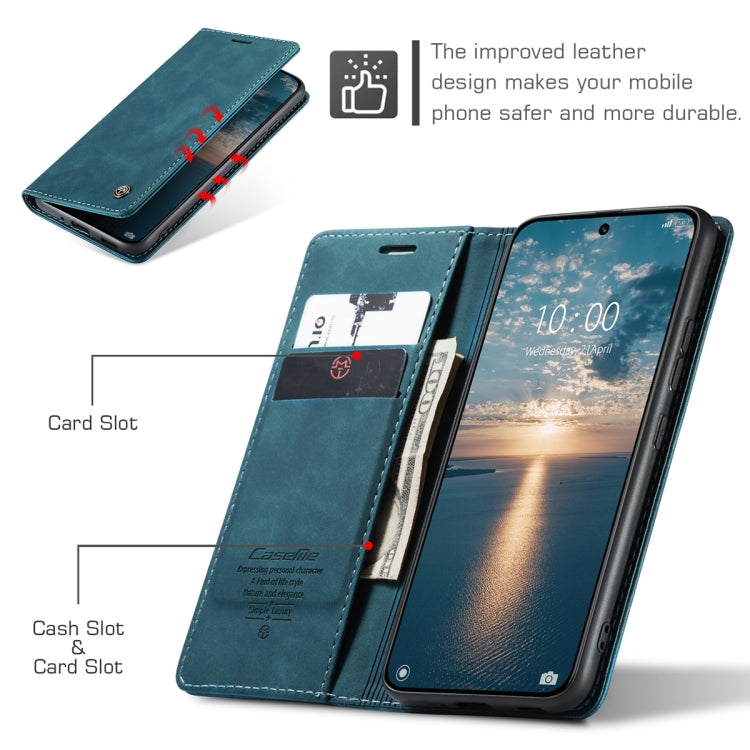 For Xiaomi 13 CaseMe 013 Multifunctional Horizontal Flip Leather Phone Case(Blue) - Xiaomi Cases by CaseMe | Online Shopping UK | buy2fix