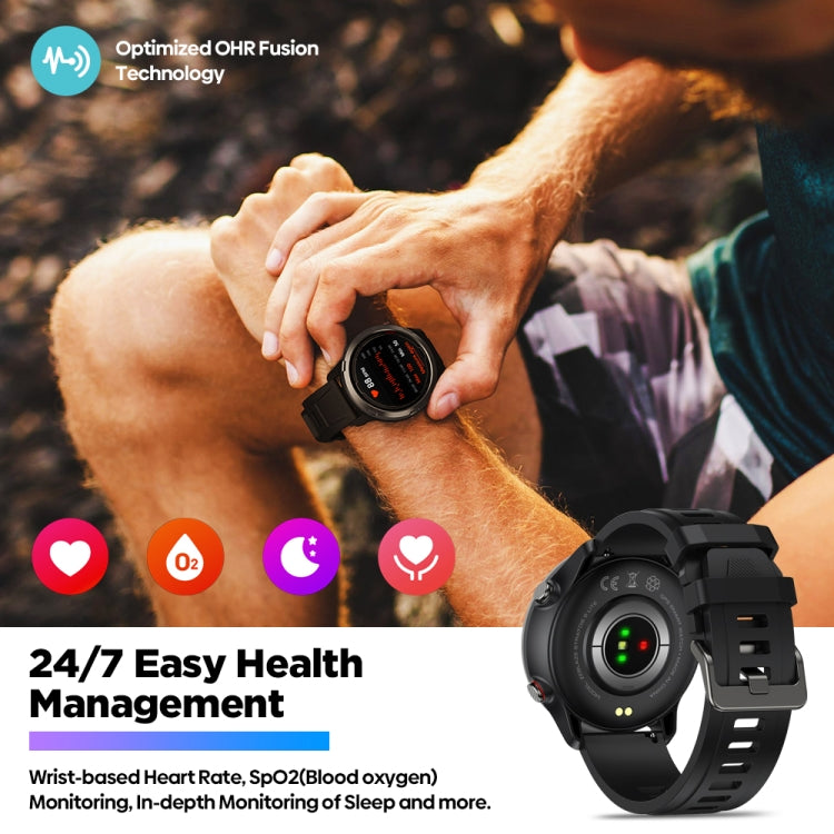 Zeblaze Stratos 2 Lite 1.32 inch IPS Screen 5 ATM Waterproof GPS Smart Watch, Support Heart Rate Monitoring / Sports Mode(Black) - Smart Watches by Zeblaze | Online Shopping UK | buy2fix