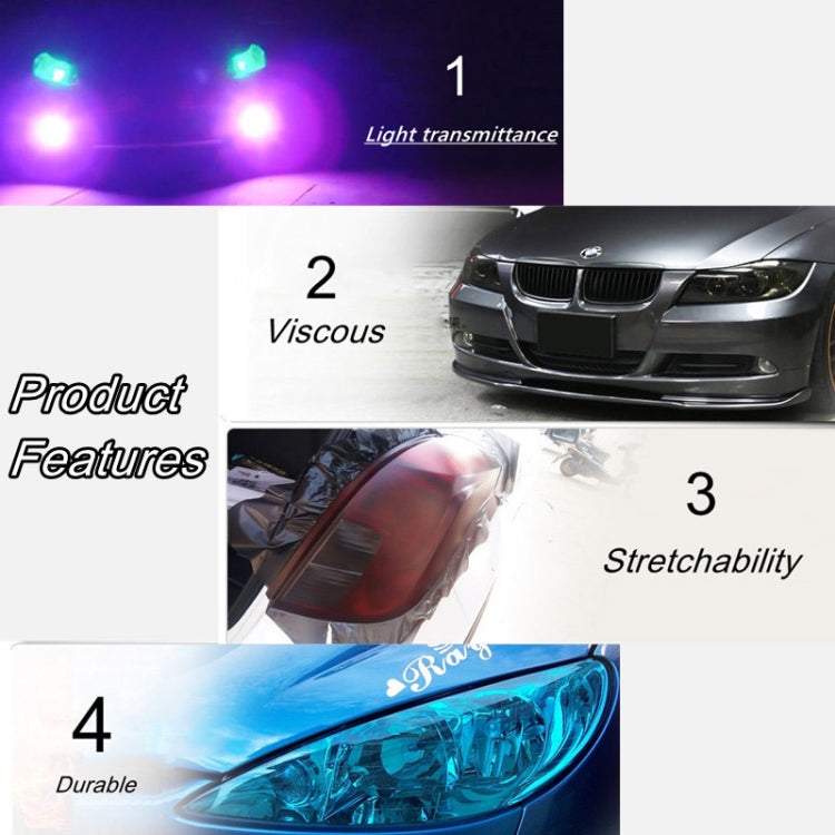 2pcs Car Headlight Protective Film Tail Light Film Motorcycle Fog Light Film, Size:30 x 100cm(Transparent) - In Car by buy2fix | Online Shopping UK | buy2fix