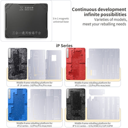 For Xiaomi 12 Pro Qianli Mega-idea Multi-functional Middle Frame Positioning BGA Reballing Platform - Repair Platform by QIANLI | Online Shopping UK | buy2fix