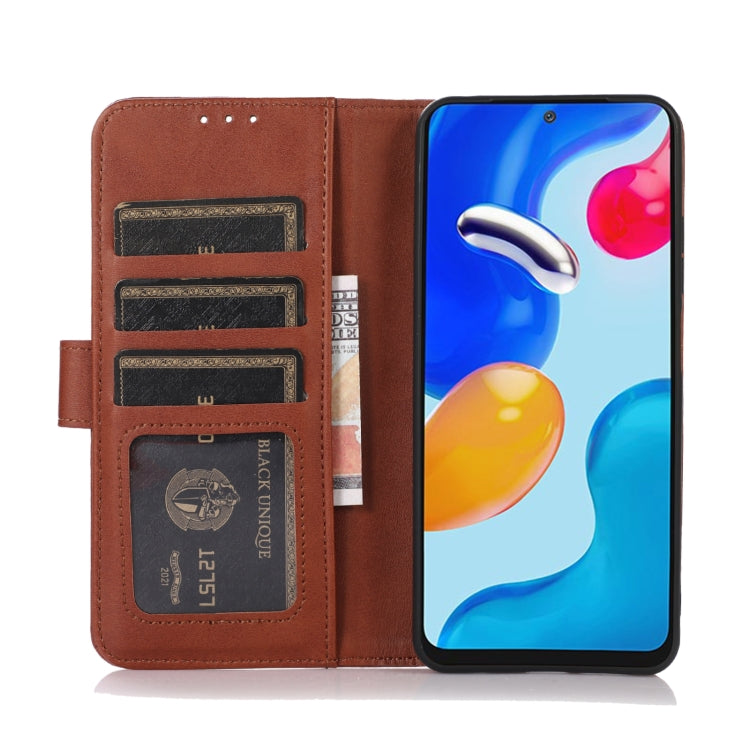 For Nokia C32 Cow Texture Leather Phone Case(Brown) - Nokia Cases by buy2fix | Online Shopping UK | buy2fix
