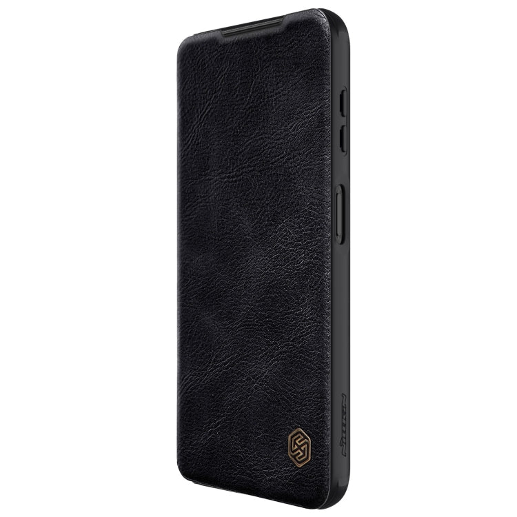 For Samsung Galaxy A14 4G NILLKIN QIN Series Pro Sliding Camera Cover Design Leather Phone Case(Black) - Galaxy Phone Cases by NILLKIN | Online Shopping UK | buy2fix