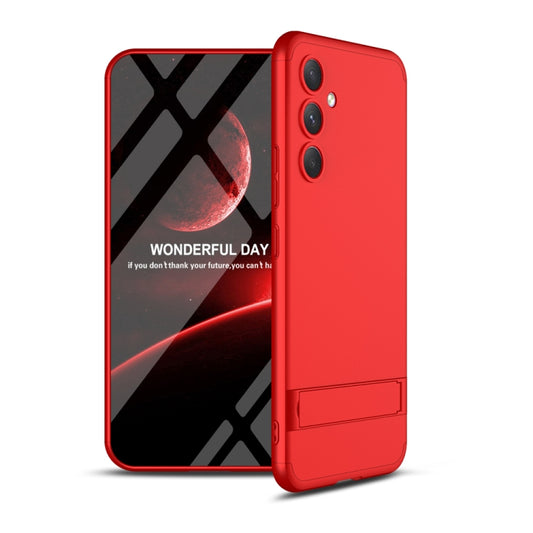 For Samsung Galaxy A54 5G GKK Three Stage Splicing Full Coverage PC Phone Case with Stand(Red) - Galaxy Phone Cases by GKK | Online Shopping UK | buy2fix