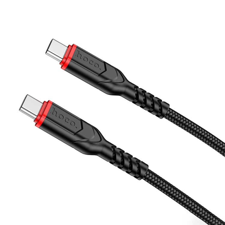 hoco X59 Victory 60W USB-C / Type-C to USB-C / Type-C Charging Data Dable, Length:2m(Black) - USB-C & Type-C Cable by hoco | Online Shopping UK | buy2fix