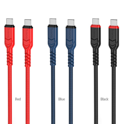 hoco X59 Victory 60W USB-C / Type-C to USB-C / Type-C Charging Data Dable, Length:2m(Black) - USB-C & Type-C Cable by hoco | Online Shopping UK | buy2fix