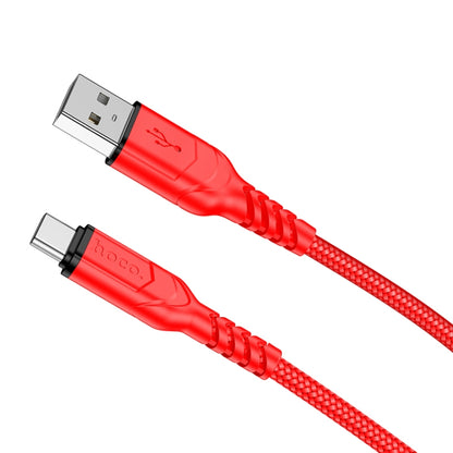 hoco X59 Victory 3A USB to USB-C / Type-C Charging Data Dable, Length:2m(Red) -  by hoco | Online Shopping UK | buy2fix