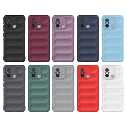 For Xiaomi Redmi 12C Magic Shield TPU + Flannel Phone Case(Dark Blue) - Xiaomi Cases by buy2fix | Online Shopping UK | buy2fix