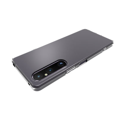 For Sony Xperia 1 V Waterproof Texture TPU Phone Case(Transparent) - Sony Cases by buy2fix | Online Shopping UK | buy2fix