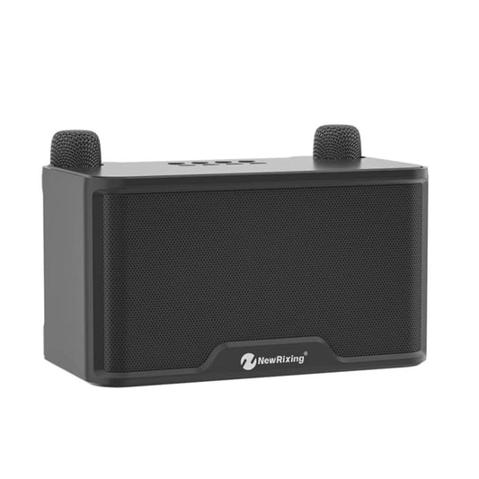 NewRixing NR8088 Wireless Microphone TWS Handheld Noise Reduction Smart Bluetooth Speaker(Black) - Desktop Speaker by NewRixing | Online Shopping UK | buy2fix