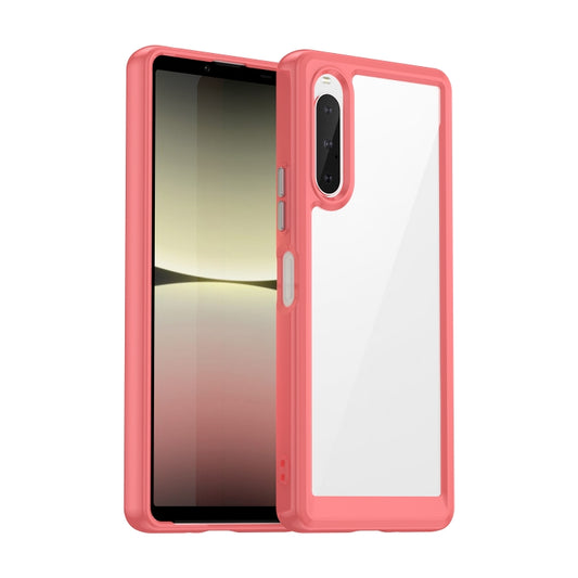 For Sony Xperia 10 V Colorful Series Acrylic + TPU Phone Case(Red) - Sony Cases by buy2fix | Online Shopping UK | buy2fix