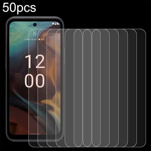 For Nokia XR21 50pcs 0.26mm 9H 2.5D Tempered Glass Film - Others by buy2fix | Online Shopping UK | buy2fix