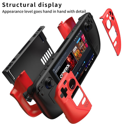 GKK For Steam Deck Color Contrast Anti-fall Game Console Case(Red) - Cover Case by GKK | Online Shopping UK | buy2fix