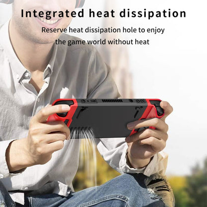 GKK For Steam Deck Color Contrast Anti-fall Game Console Case(Red) - Cover Case by GKK | Online Shopping UK | buy2fix