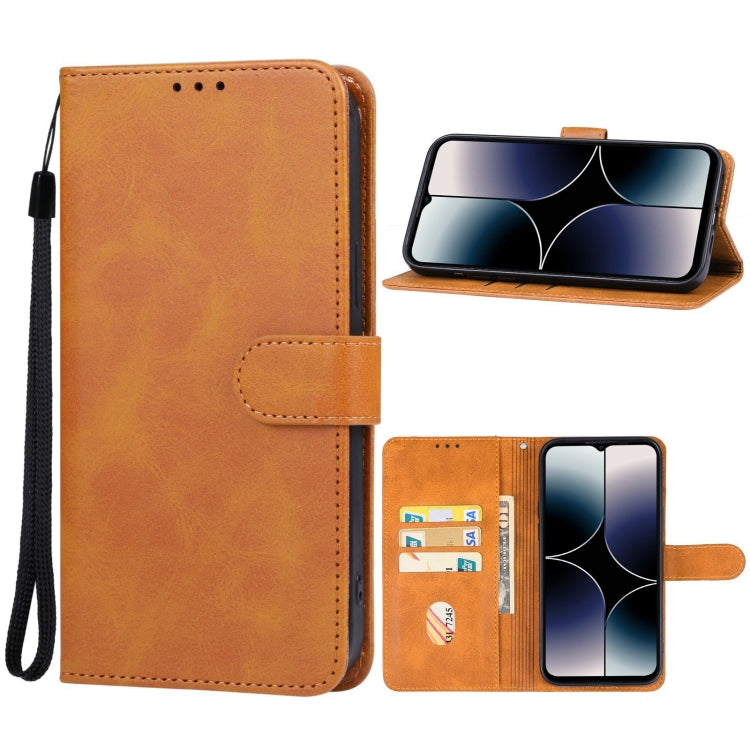 For Ulefone Note 16 Pro Leather Phone Case(Brown) - Ulefone Cases by buy2fix | Online Shopping UK | buy2fix