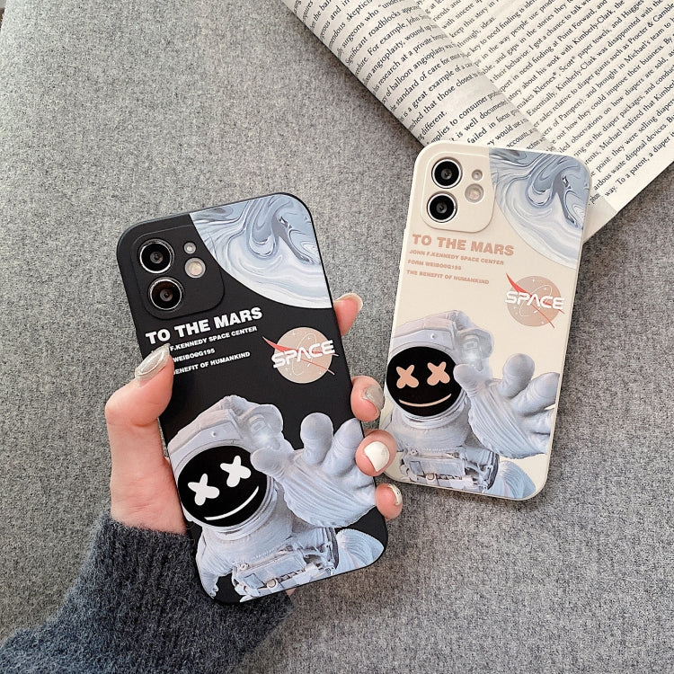 For iPhone 11 Pro Martian Astronaut Pattern Shockproof Phone Case(Black) - iPhone 11 Pro Cases by buy2fix | Online Shopping UK | buy2fix