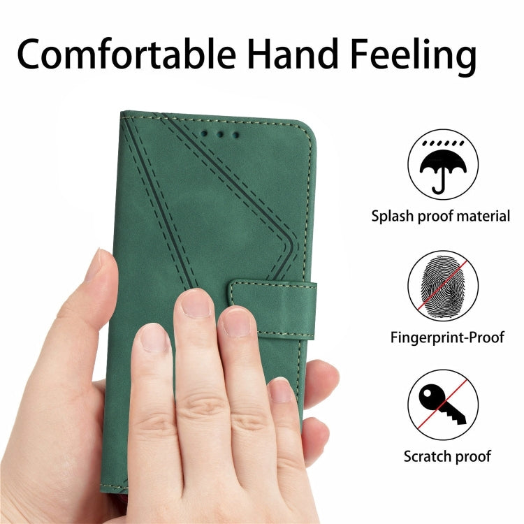 For Sony Xperia 10 IV Stitching Embossed Leather Phone Case(Green) - Sony Cases by buy2fix | Online Shopping UK | buy2fix