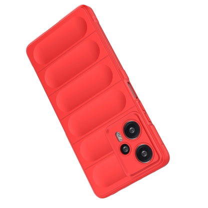 For Xiaomi Redmi Note 12 Turbo Magic Shield TPU + Flannel Phone Case(Grey) - Xiaomi Cases by buy2fix | Online Shopping UK | buy2fix