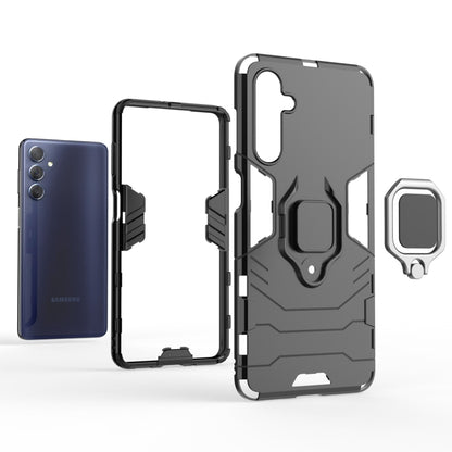 For Samsung Galaxy M54 5G Magnetic Ring Holder PC + TPU Phone Case(Navy Blue) - Galaxy Phone Cases by buy2fix | Online Shopping UK | buy2fix