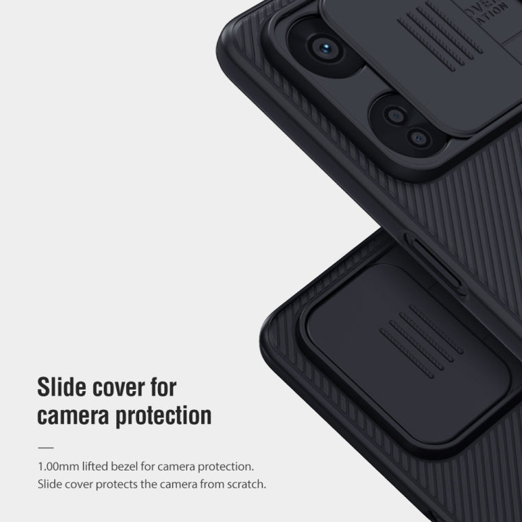 For OnePlus Nord CE 3 Lite NILLKIN Black Mirror Series Camshield PC Phone Case(Black) - OnePlus Cases by NILLKIN | Online Shopping UK | buy2fix