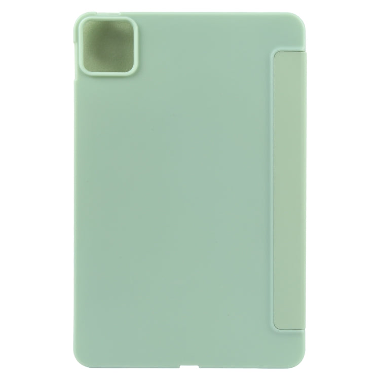 For Xiaomi Pad 6 / Pad 6 Pro Three-fold Holder Flip Tablet Leather Case(Mint Green) -  by buy2fix | Online Shopping UK | buy2fix