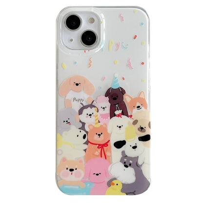 For iPhone 13 Pro Max IMD Cute Animal Pattern Phone Case(Dog) - iPhone 13 Pro Max Cases by buy2fix | Online Shopping UK | buy2fix