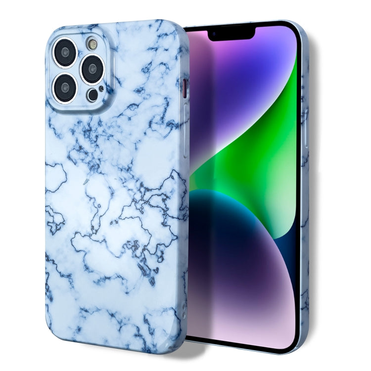 For iPhone 11 Pro Marble Pattern Phone Case(Blue White) - iPhone 11 Pro Cases by buy2fix | Online Shopping UK | buy2fix