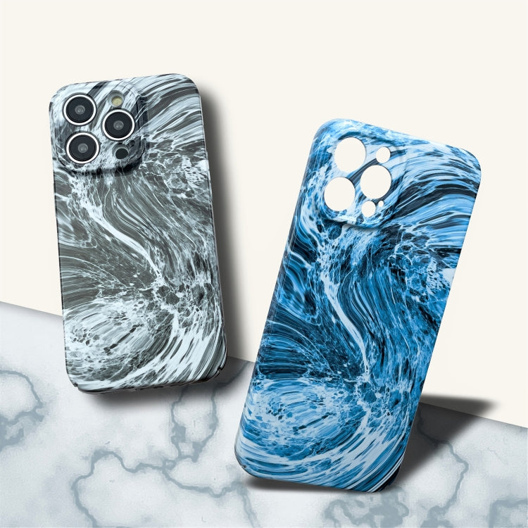 For iPhone 11 Marble Pattern Phone Case(Navy Blue White) - iPhone 11 Cases by buy2fix | Online Shopping UK | buy2fix