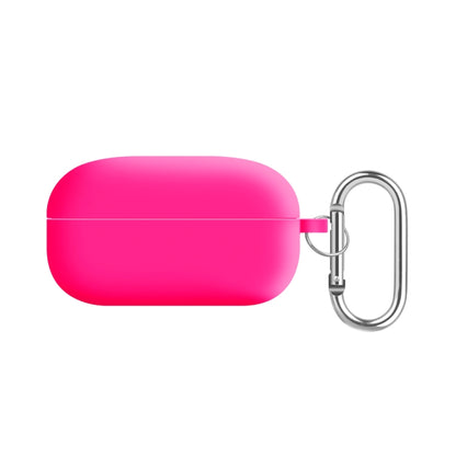 For Samsung Galaxy Buds Live / Buds2 Pro PC Lining Silicone Bluetooth Earphone Protective Case(Fluorescent Rose) - Samsung Earphone Case by buy2fix | Online Shopping UK | buy2fix