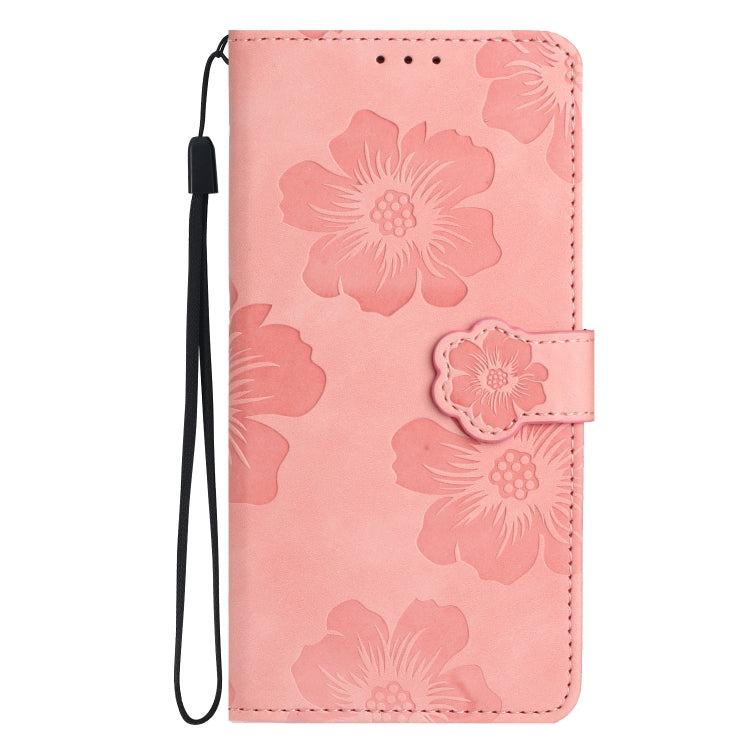 For Xiaomi Redmi 10 Flower Embossing Pattern Leather Phone Case(Pink) - Xiaomi Cases by buy2fix | Online Shopping UK | buy2fix